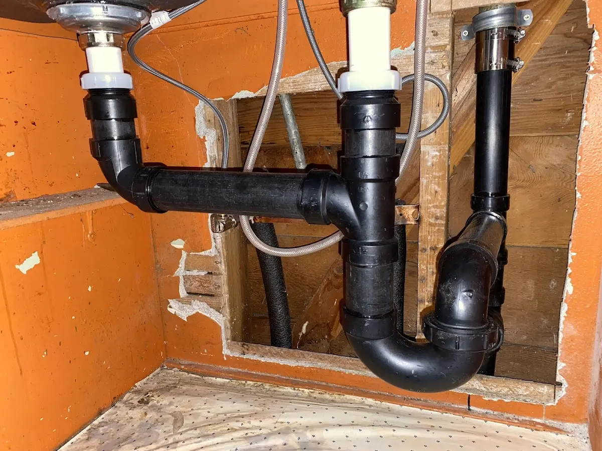 Professional Bathroom Installation equipment and tools on the job in Hooper
